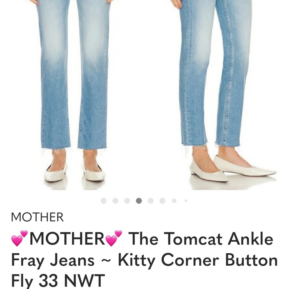 Womens Mother Jeans - Tomcat Ankle Fray - kitty corner wash - size 28 - Picture 9 of 9